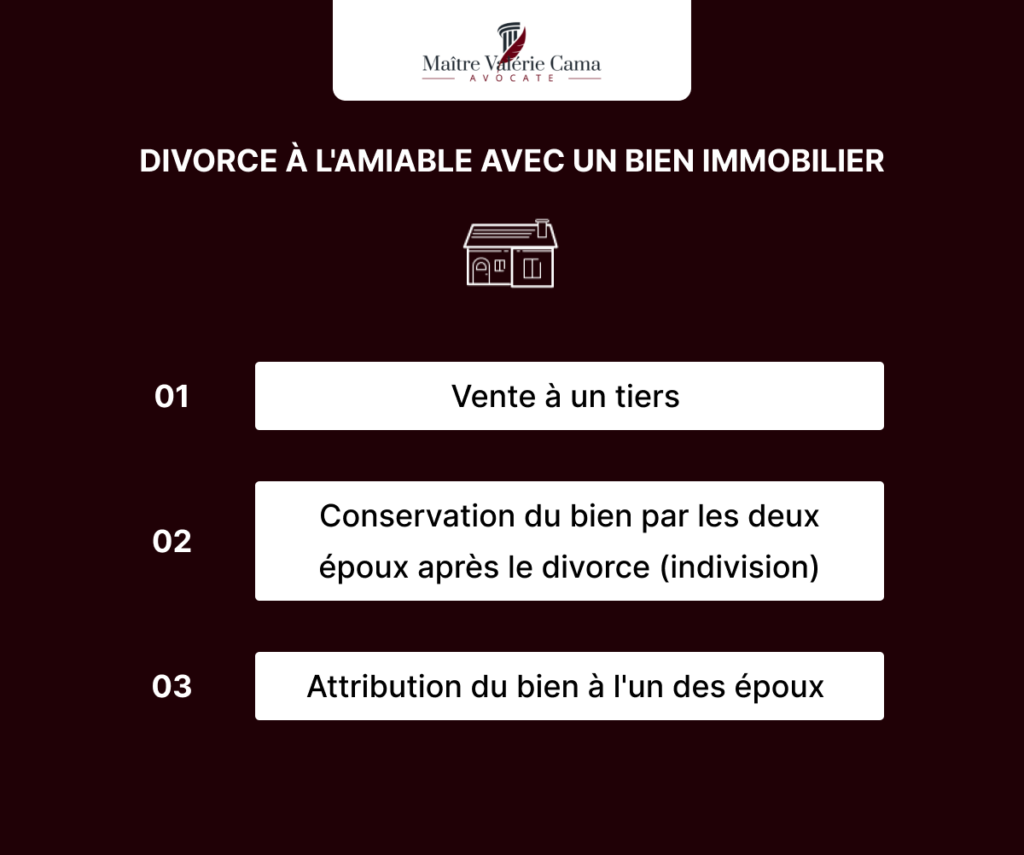 Divorce amiable bien immobilier