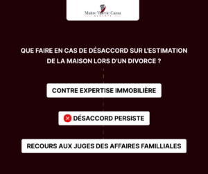 Désaccord sur l'estimation d'une maison en divorce